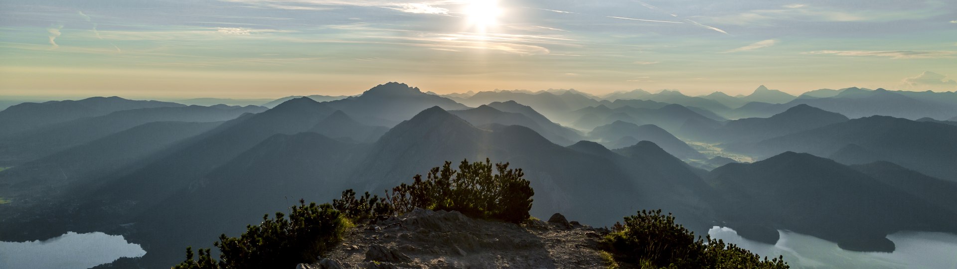 Sonnenaufgang Herzogstand Sommer, © Tourist Information Kochel a. See, Foto: Th. Kujat