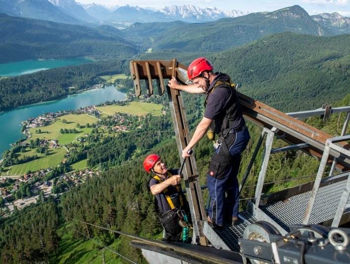 Revisionsarbeiten, © Herzogstandbahn GmbH, Foto: Ch. Blessing